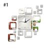Modern Design 3D Clock DIY Wall Clock Mirror Room Bedroom Kitchen Wall Sticker Home Decor