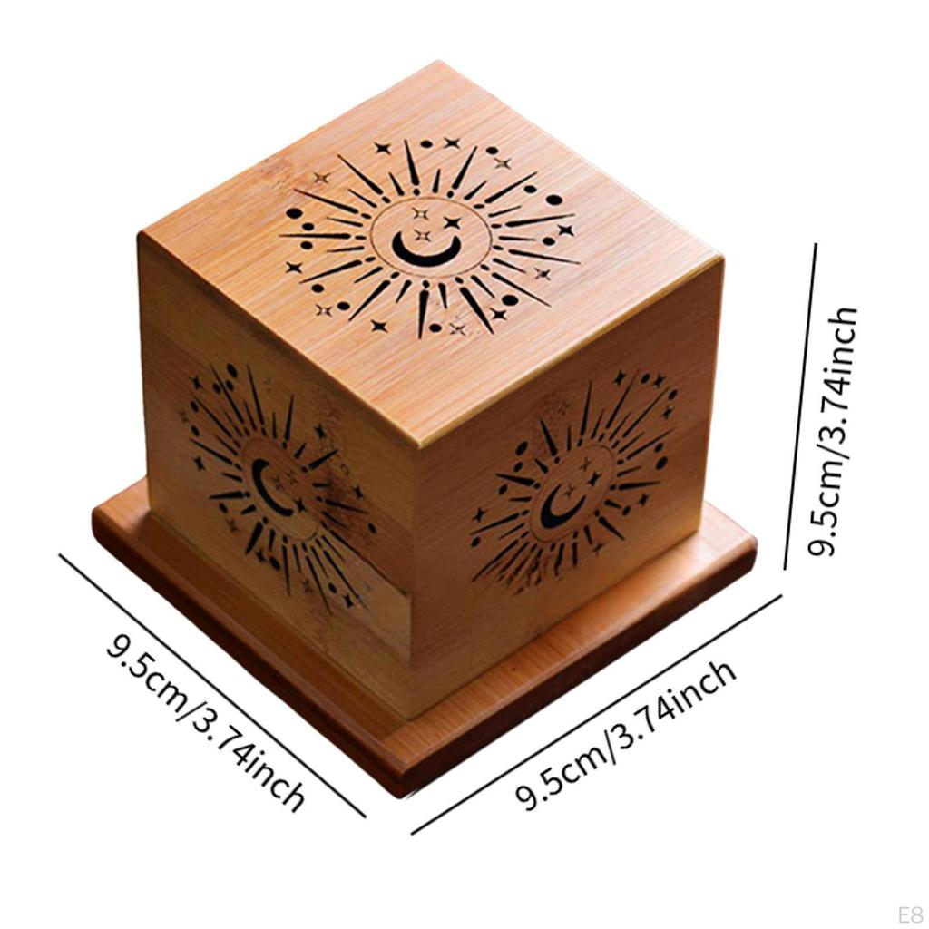 Подставка для благовоний из дерева для настольного использования с крышкой-релаксом