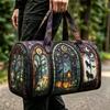 3D Gothic Stained Glass Print Halloween Gym Bag - Multi-functional Travel Bag