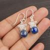 Lapis Lazuli Earrings Handmade Jewelry, 925 Solid Sterling Silver Earrings Designer Gemstone Jewelry Earrings, Gift For Mom