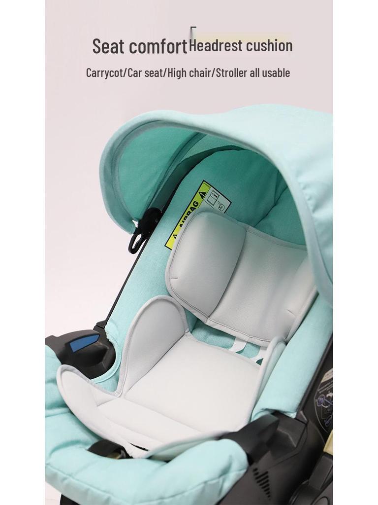 Universal Baby Stroller & Car Seat Cushion Set: Newborn Carrycot Protective Pad with Lumbar Support