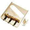 Wilkinson WTB Telecaster Bridge with String Length Brass Gold TL-Type Compensation, 3-Way Saddles,