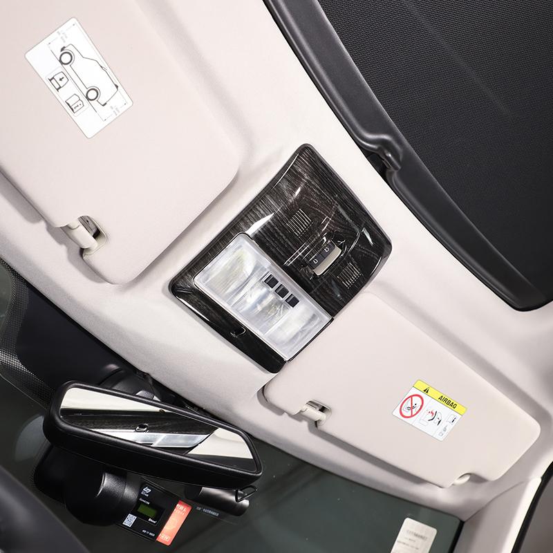 Для Land Rover Discovery 4 2010-2016 ABS черный под дерево автомобильная передняя лампа для чтения крышка отделка наклейка автомобиль