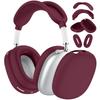 Защитный набор 4-в-1 для AirPods Max 1/2 - Прозрачные амбушюры + Силиконовое оголовье и амбушюры