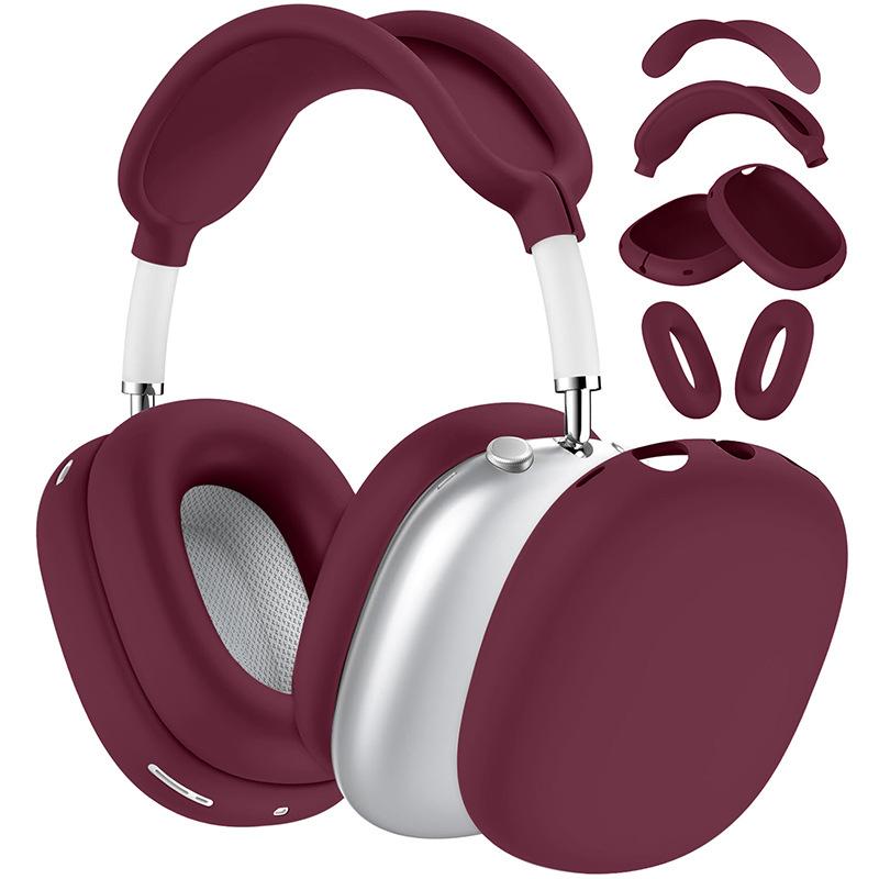 Защитный набор 4-в-1 для AirPods Max 1/2 - Прозрачные амбушюры + Силиконовое оголовье и амбушюры
