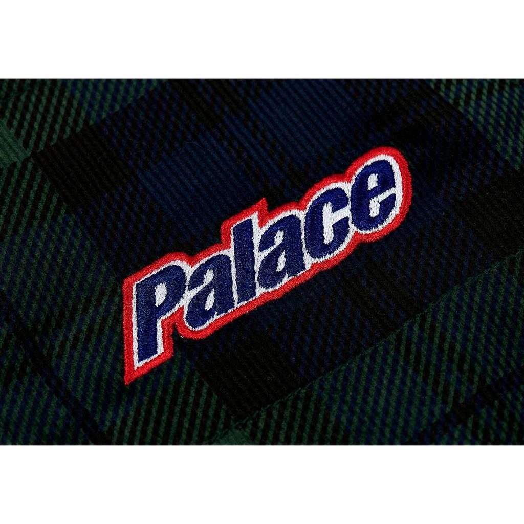Palace Вельветовые Широкие Брюки Клетчатые Унисекс Низ Зеленый P25T023
