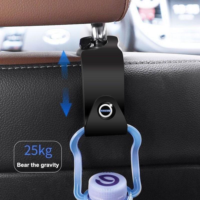 2Pcs Car Seat Back Hooks Auto Accessories For Volvo V50 V70 S90 Olestar AWD XC40 S80 T6 V90 Rdesign V60 V40 XC60 XC90 S60 C30