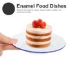 4 Pcs Enamel Plates Set Retro Style Dinner Plates Kitchen Plates Fruits Plates Enamel Food Dishes Banquet Plates