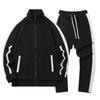 Sports Suit Men's Jacket Paired with A Casual Stand Up Collar Sweatshirt Straight Leg Pants Two-piece Set