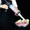 Manual Sausage Maker Sausage Stuffer Gun with 5 Nozzles Kitchen Meat Filler Sausage Syringe Homemade Sausage Stuffing Machine