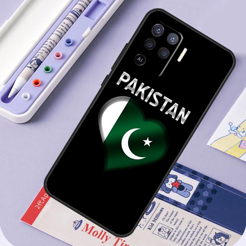 Pakistan Flag For Oppo A60 A80 A40 A94 A74 A54 A15 A18 A38 A58 A78 A98 A16 A76 A96 A57 A17 A77 A5 Pro Case