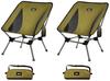 DesertFox Набор для кемпинга для улицы Высота Низкий Развитый Подстаканник Грузоподъемность Сумка для хранения Легко ST Стулья, 2, Стулья, 2-сторонний, Регулируемый, Стул,