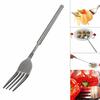 BBQ Dinner Telescopic Long Handle Fruit Skewers Fork Cutlery