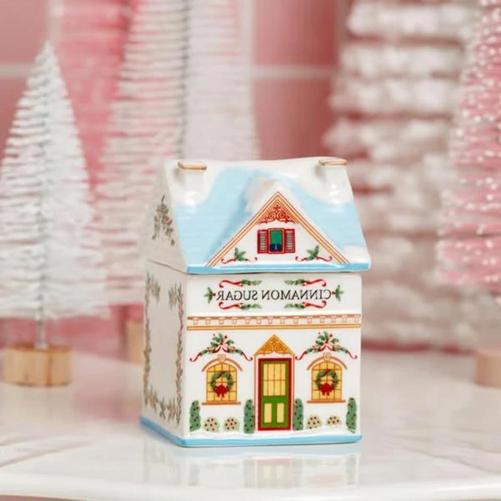 Праздничная деревня Пряничный домик Набор Мини-рождественские пряничные домики Банки Праздничный декор Кухонная столешница Рождество