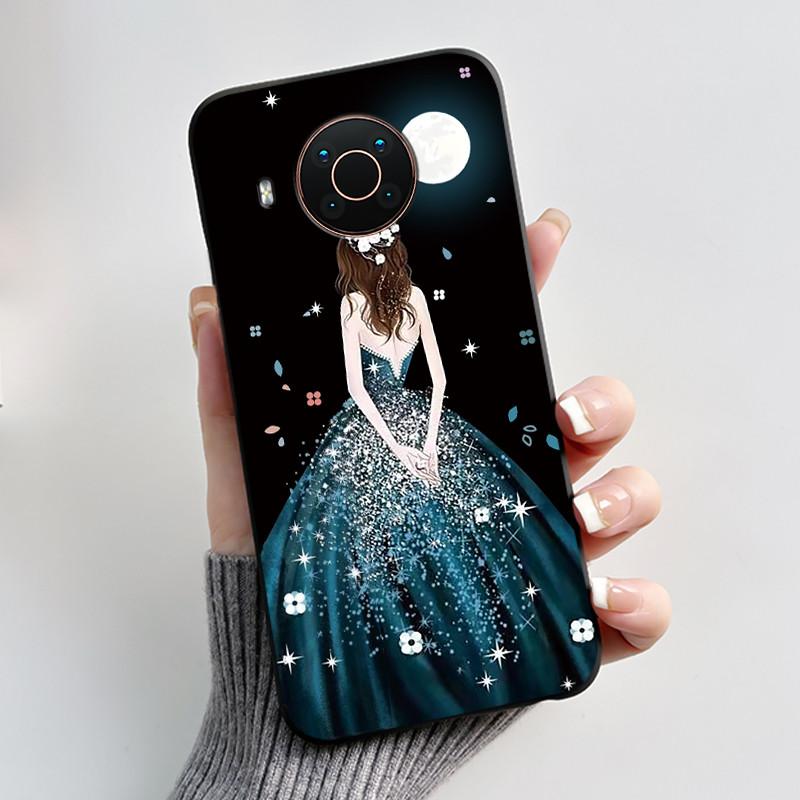 Печатный чехол для телефона Nokia X20/Nokia X10/Nokia X100/Nokia XR20 Capa Мягкий силиконовый черный корпус Чехол Милый Цветочный Мультяшный Корпус