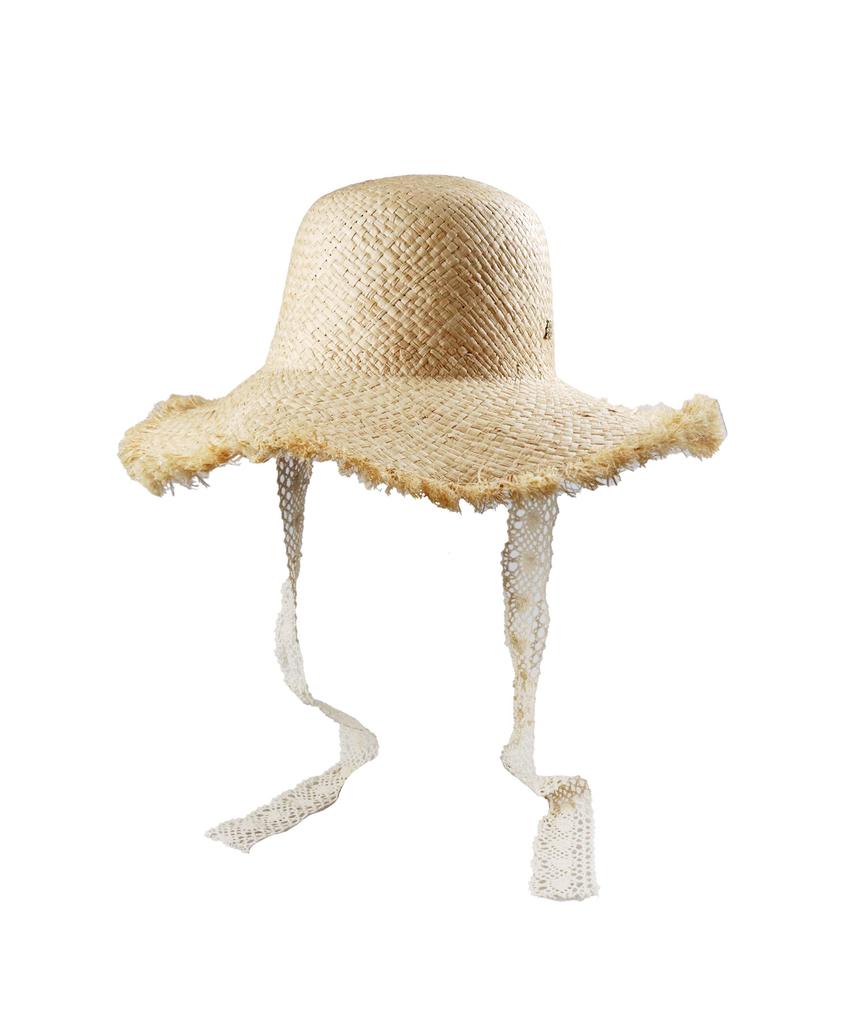 Kaliseumontapone Kira Kyra Ribbon Raffia Cloche Hat