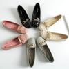 Soft-soled Women's Shoes Summer Flat Shoes Non-slip Comfortable Square Toe Loafers