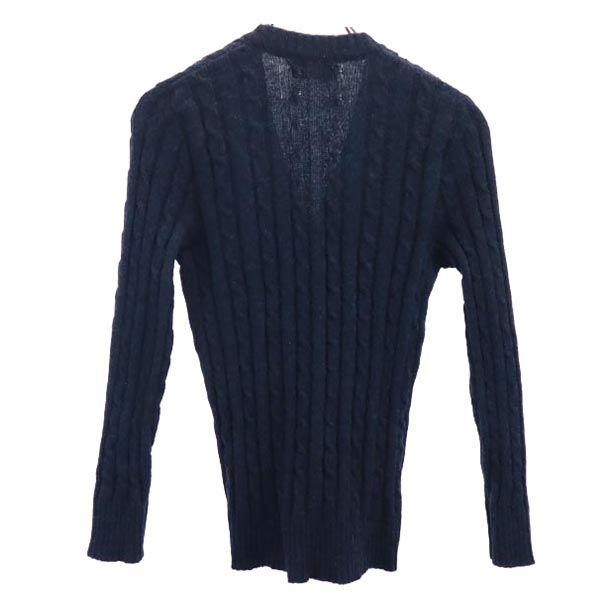 Jantzen Винтажный вязаный кардиган с длинным рукавом 70-х годов M Темно-синий система Женский Б/У