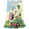 Barbapapa Love Blankets Flannel Funny Warm Throw Blanket for Home Restaurant Spring Autumn