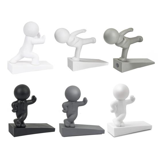 Мультяшный Человек Стопор для Двери Клин Защита Стены Противоскользящий Ветрозащитный Без Сверления Защита от Столкновений Ковер Плитка Бетонный Деревянный Пол Дверной Стопор