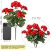 Artificial Flowers for Outdoors UV Resistant Garden Plants Bush Faux Flowers for Home Wedding Kitchen Table Centerpieces Decor AVE