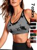 Ladies' Elegant Backless Yoga Bra - Adjustable Thin Shoulder Straps, Stylish Sports Bra, Seamless Design.