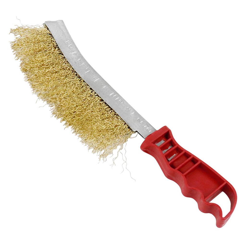 Многоцелевая стальная проволочная щетка с медным покрытием для удаления ржавчины с металла, чистки, зачистки