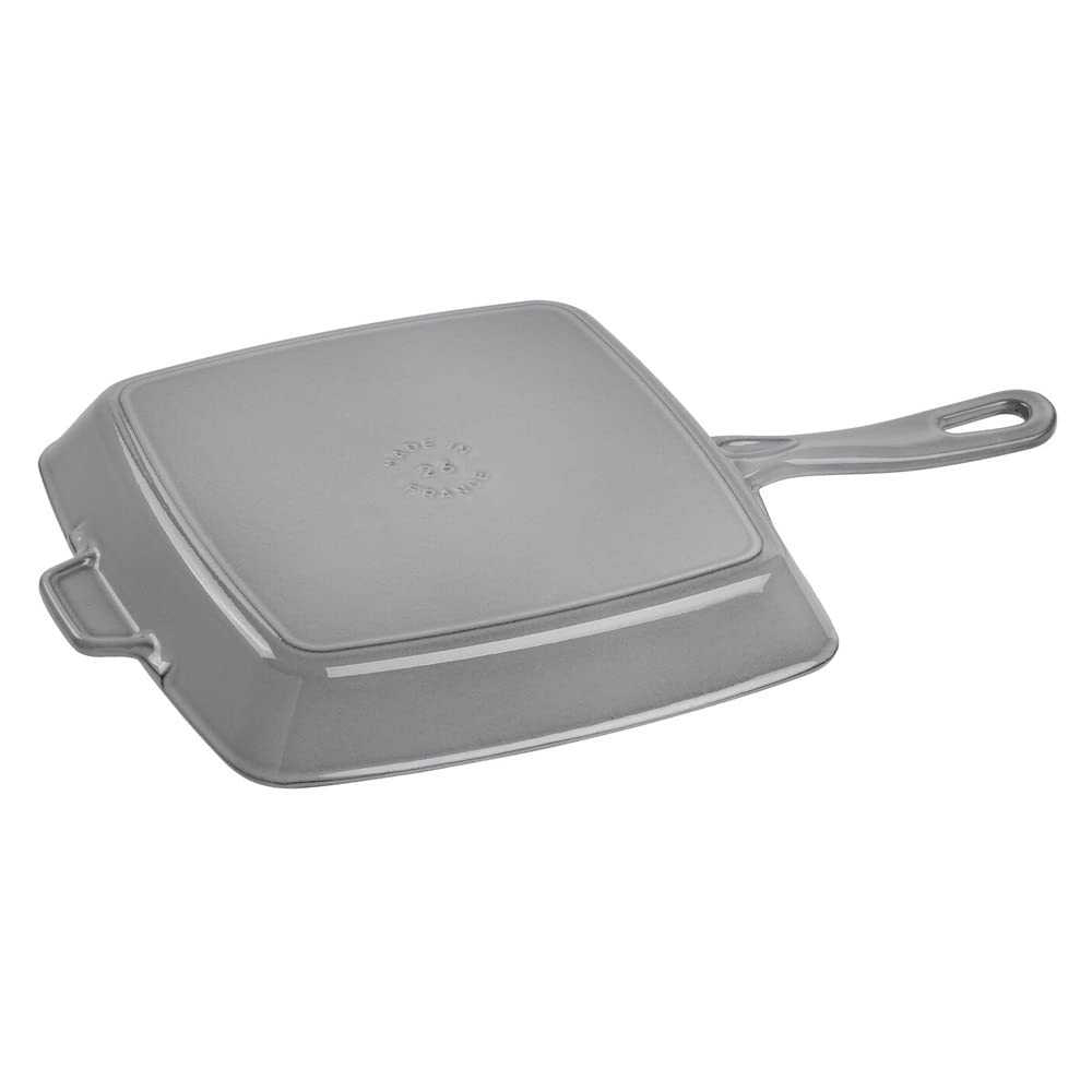 STAUB 405011080 American Square Grill Diameter 26cm Pan, Graphite,