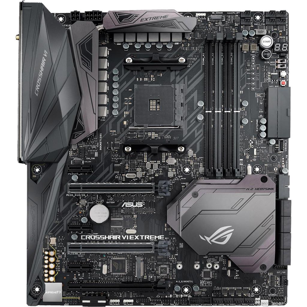 Motherboard with ASUS AMD X370 Compatible with AM4 Socket ROG CROSSHAIR VI EXTREME [E-ATX]
