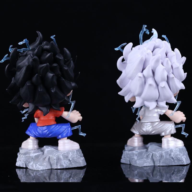 Nika Luffy Kawaii Q Version Anime Sun God Statue Model Collect Ornaments Children's Toy Gifts