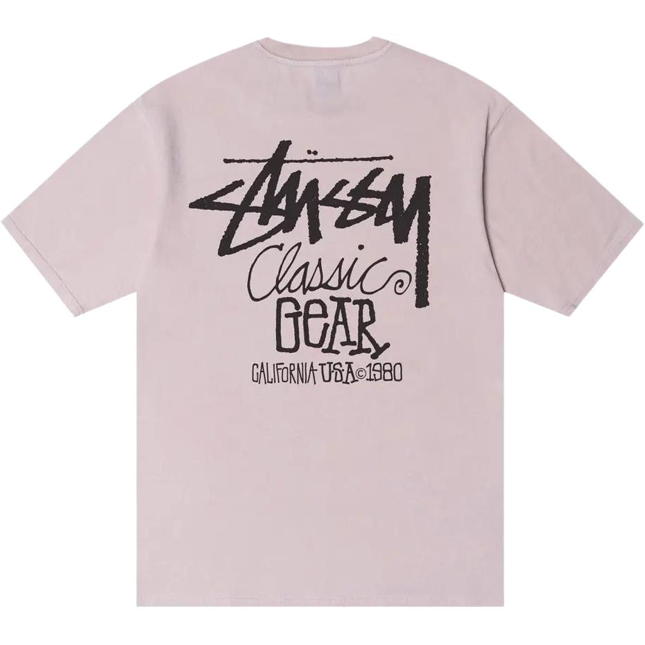 Stussy Классическая футболка с пигментной окраской Classic Gear 1905084