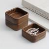 1pc Multi-Function Jewelry Storage Box & Key Organizer, Walnut Wood Entryway Tray for Rings, Earrings - Desktop Drawer Organizer