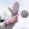 Зимние женские перчатки с сенсорным экраном, утолщенные, сохраняющие тепло, ветрозащитные перчатки для верховой езды на открытом воздухе