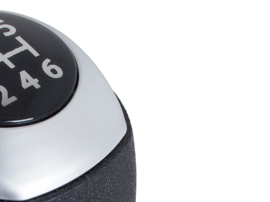 Hyundai i20 07-12 Gear Shift Knob, Black + Silver, 6-Speed