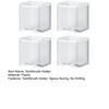 Toothbrush Holder Wall Mount Anti-Slip Stand Strong Load Capacity Quick Drainage Storage Organizer for Electric Toothbrushes