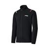 Мужская и женская толстовка-куртка с логотипом на воротнике серии Li Ning для бадминтона, унисекс, AWDW257-1