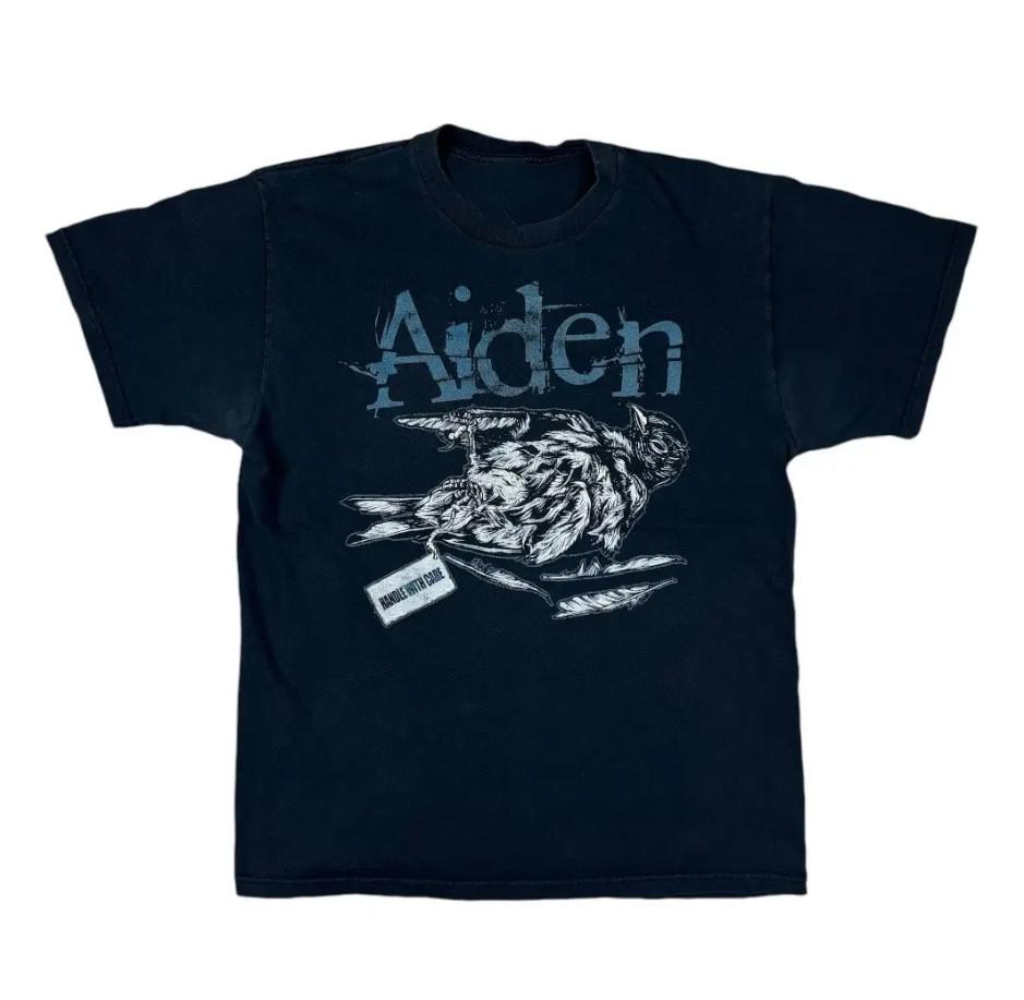 VTG Aiden Band Album Short Sleeve Black Cotton S-5XL T Shirt TS948
