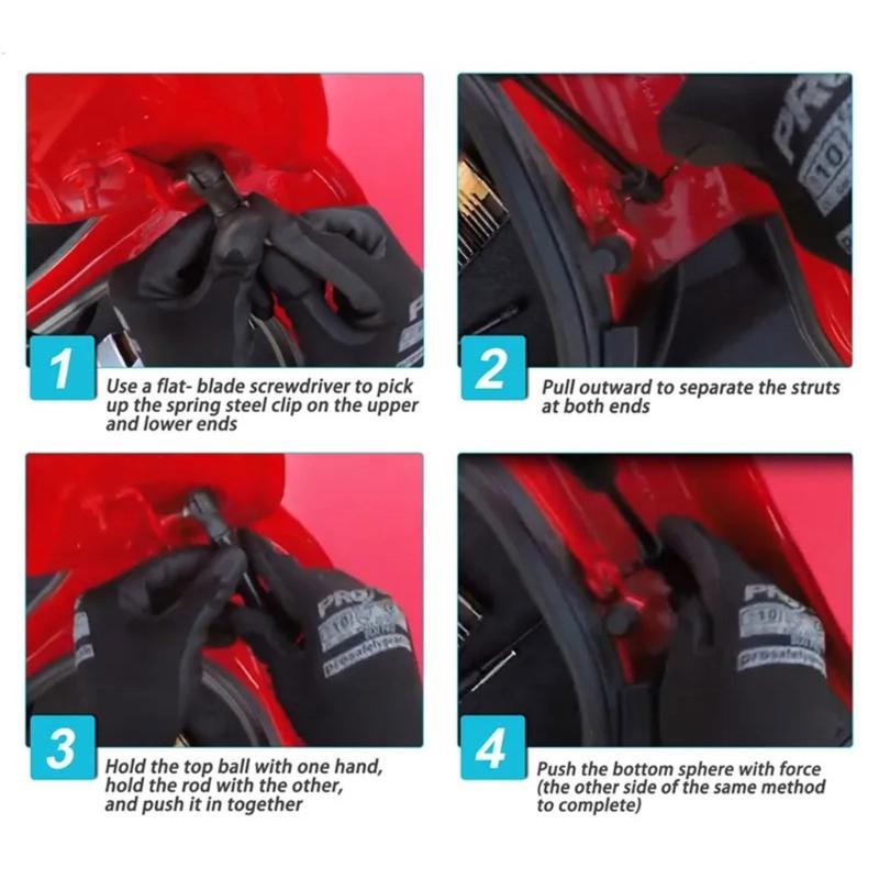 Гидравлические стойки поддержки капота Газовые пружины Амортизаторы Обеспечивают Стабильный Подъем для Безопасного Удобного Обслуживания