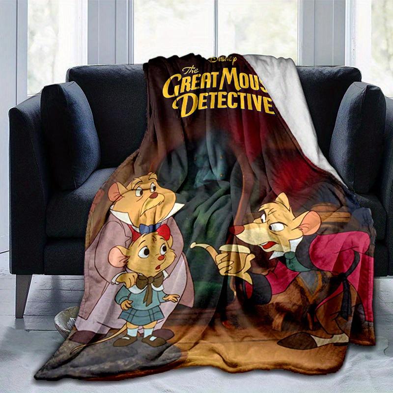 1 шт., Disney Великий мышиный сыщик Декоративное покрывало для дома, дивана, кровати, для путешествий, кемпинга, автомобиля