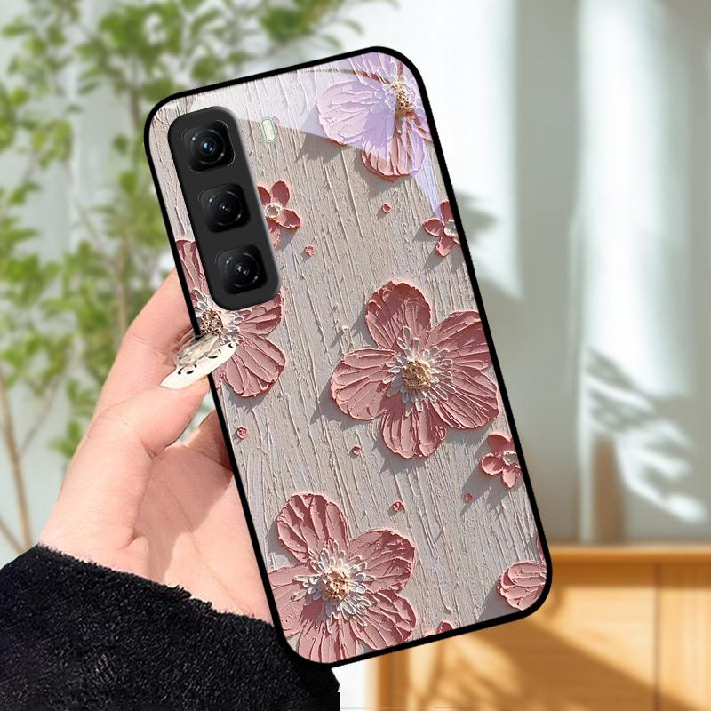 Чехол X6886 для Infinix Hot 60 60i 60Pro Pro Plus, модный и роскошный, из закаленного стекла, защитный чехол для телефона Infinix Hot60 Pro Plus.