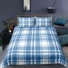 Checkered Striped Bedding Set Washable and Easy To Dry Down Duvet and Pillowcase 2/3 Pieces AU/US/DE Full Size Home Decor