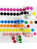 500pcs/1roll Colored Dot Stickers Circle Color Coding Labels 8 Colors Item Marking Colorful Coding Label Sticker for Office Home