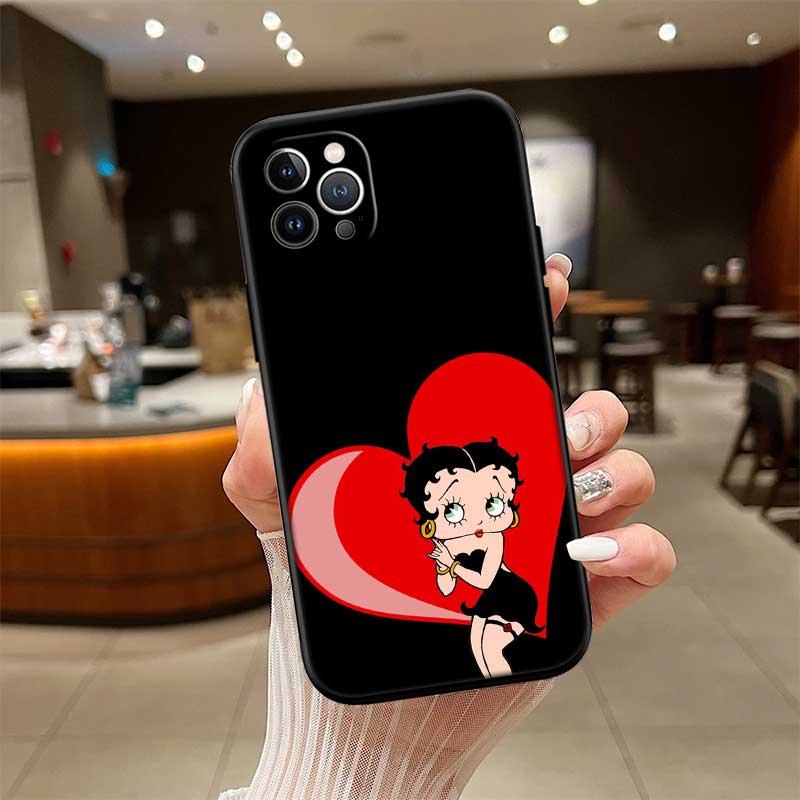 UP10 B-Bettys Art B-Boops Case for Samsung Galaxy M06 M15 M16 M35 M55 M56 A36 A42 A50 A50S A51 A52 A32 A33 A05 A05S A06 A16 A20