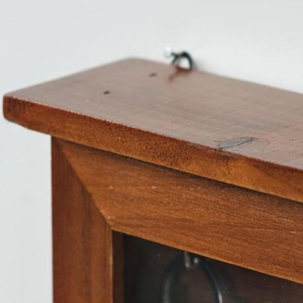 Wooden Wall-Mounted Key Holder Rustic Key Hook Entryway Organizer Cabinet Key Rack Living Room