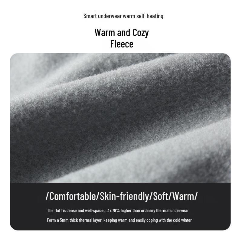 Мужские базовые брюки большого размера на флисовой подкладке для осени - Толстые, теплые и стильные