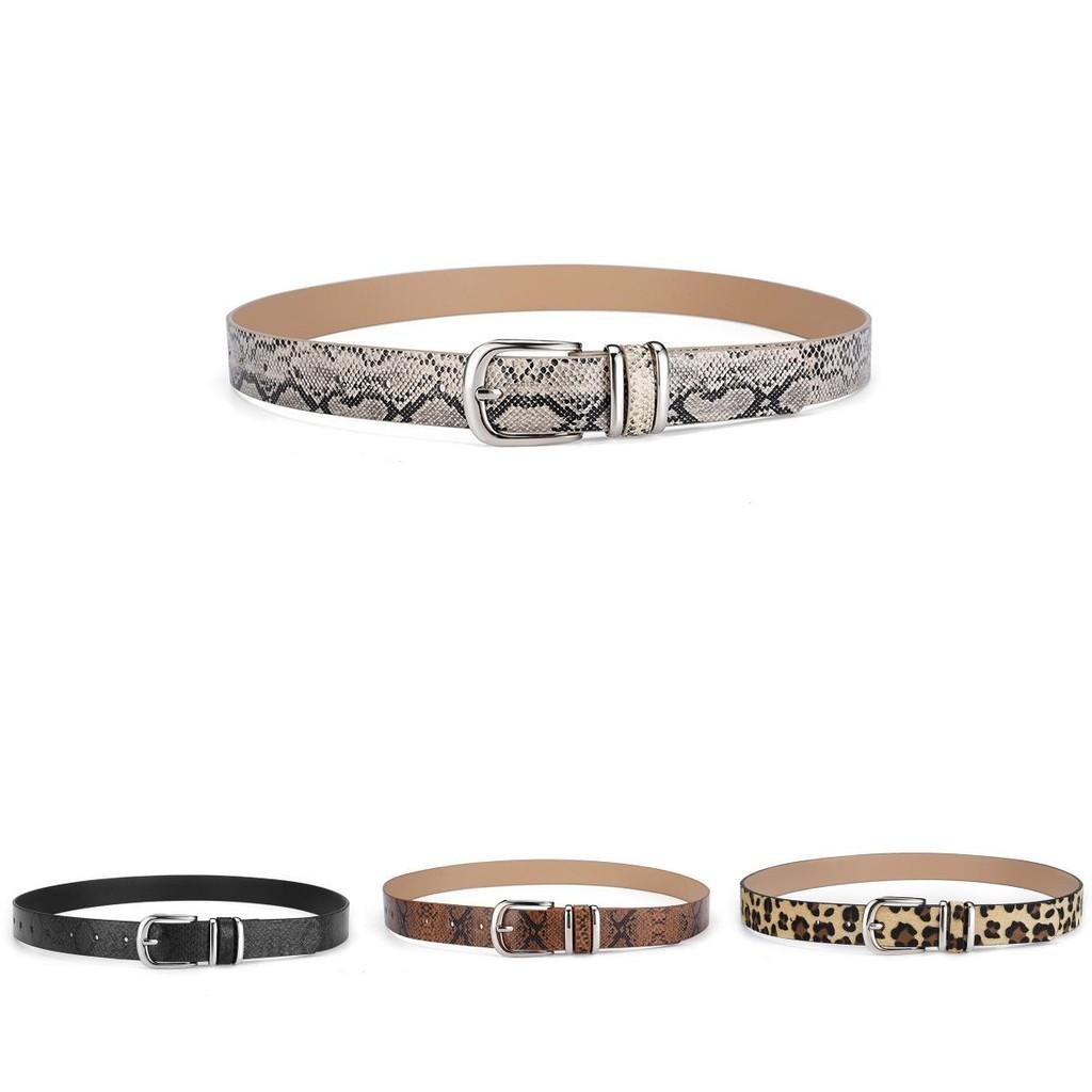 Элегантный женский модный ремень в стиле ретро с узором змеи и соблазнительной металлической пряжкой