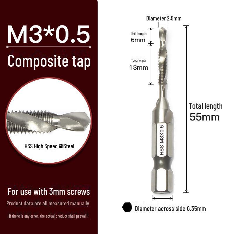 Универсальная ручная дрель-метчик для сверления и нарезания резьбы