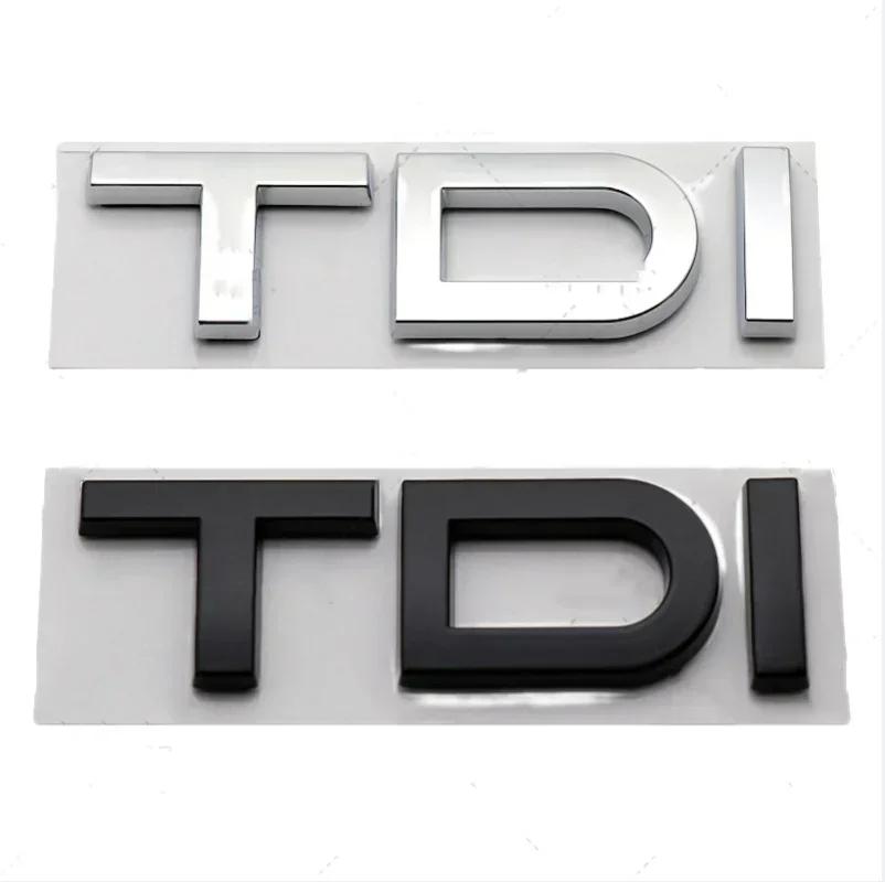AAZN1 3D TFSI TDI Car Sticker ABS Letter Logo Rear Trunk Boot Emblem Badge Decals For A3 A4 A5 A6 A7 A8 Q2 Q3 Q5 Q7 Accessories