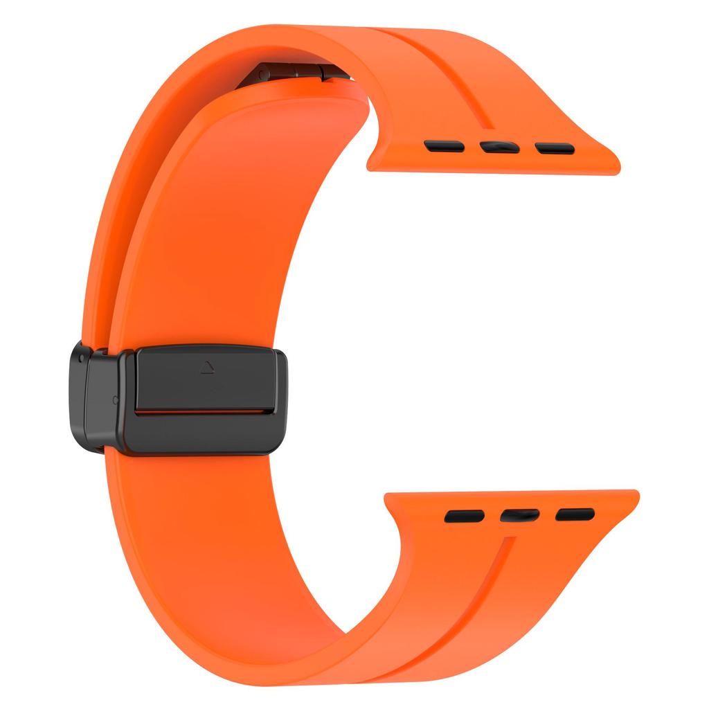 Силиконовый магнитный ремешок для Apple Watch SE - Однотонный ремешок с откидной застежкой