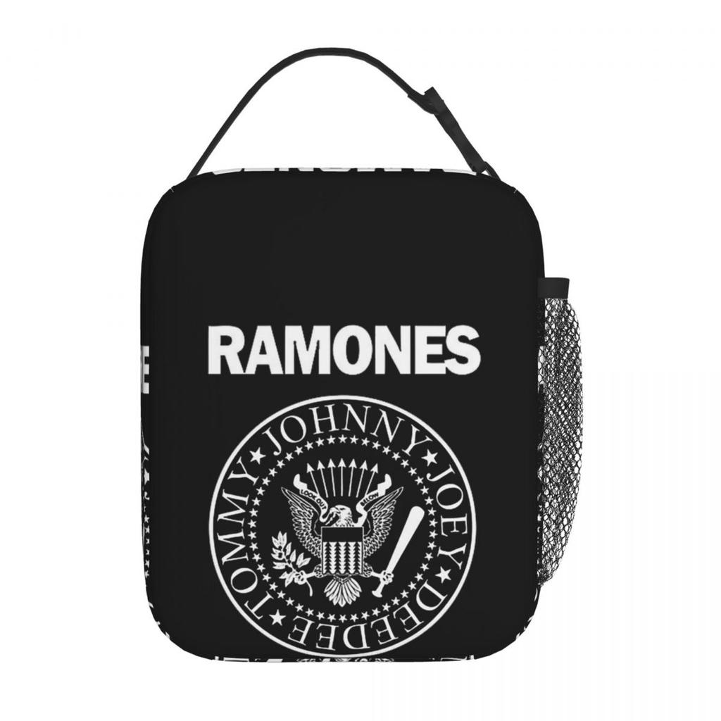 Изолированная сумка-ланчбокс Ramone Merch для женщин и детей, портативные контейнеры для еды, термосумка-ланчбокс, сумка-тоут
